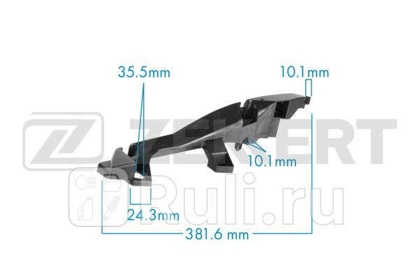 Кронштейн левый переднего бампера Toyota Zekkert be-1056 1050₽