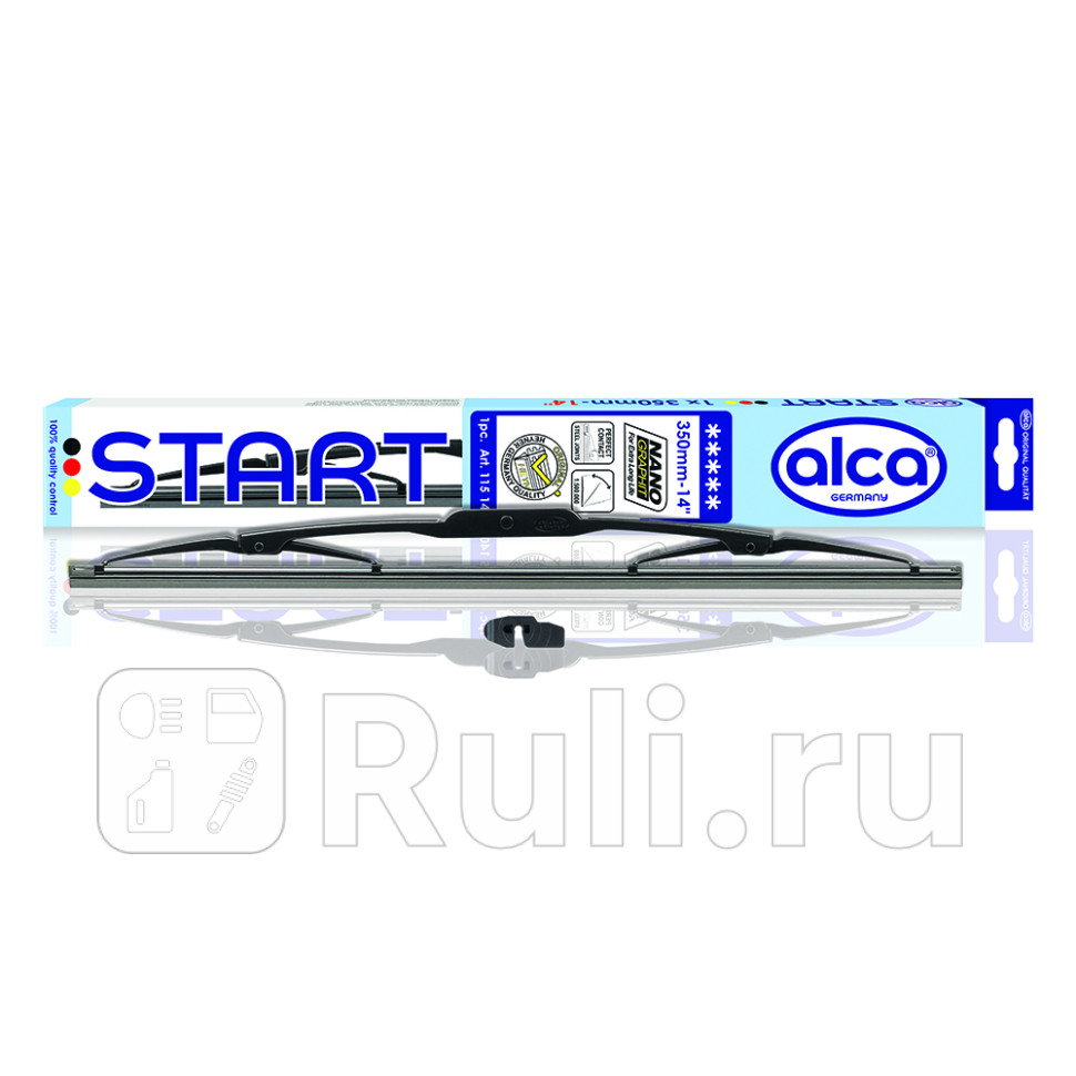 Щетка стеклоочистителя каркасная Alca 14350 мм START Alca 115140 250₽