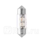 Светодиод 12 В 10 Вт салонный 36 мм синий 4 SMD 10 шт Маяк МАЯК 12T11x36-B4SMD 70₽