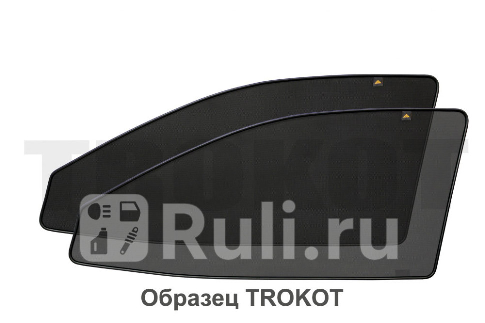 Каркасные шторки на передние двери (комплект) для Volkswagen Touareg 1 (2002-2010) TROKOT TR0412-01