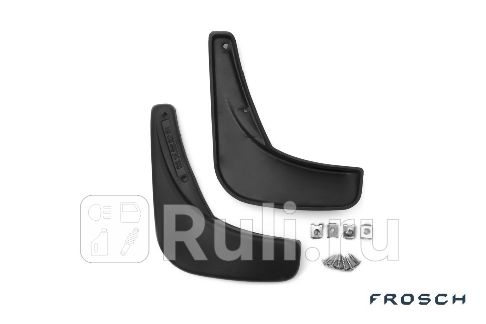 Брызговики задние комплект для Chevrolet Spark M300 2010- FROSCH NLF0814E11 1520₽