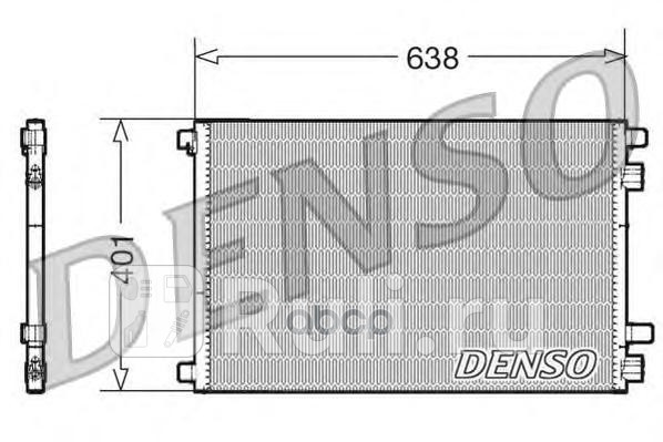 Конденсор конд re meganescenic ii 102002- DENSO dcn23012 0₽