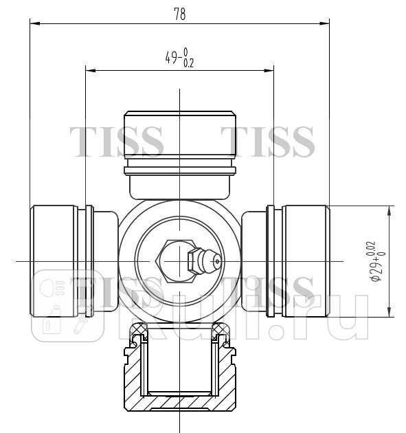 Крестовина 5200x2900 GUT23 JD JTU0050 690₽