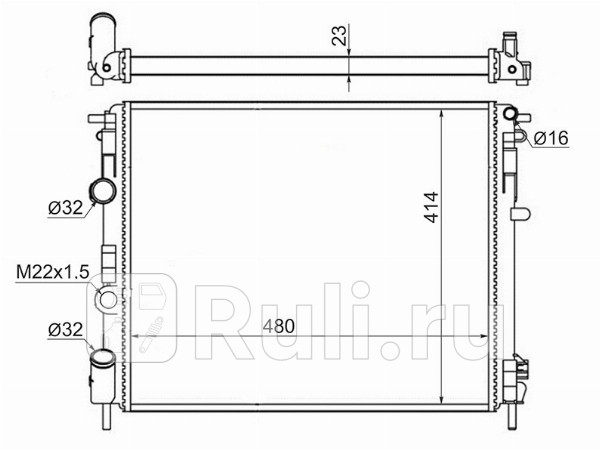 Радиатор охлаждения SAT SG-RN0002-D7F 2290₽