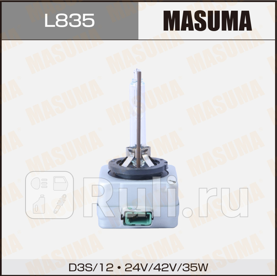 Лампа D3S 6000K ксеноновый свет 1 шт Masuma Cool White Grade MASUMA L835 2610₽