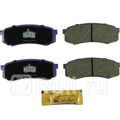 Колодки тормозные дисковые задние для Toyota Land Cruiser Prado 150 2009-2013 NIBK PN1243 2900₽