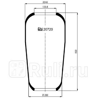 Пневмоподушка Febi 20720 4720₽