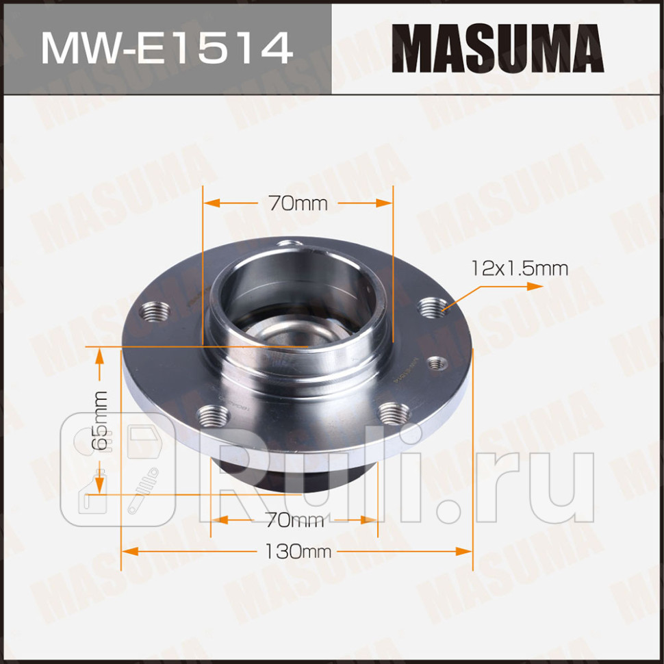 Ступица Opel Corsa D 06- задняя c ABS Masuma MASUMA MW-E1514 4340₽