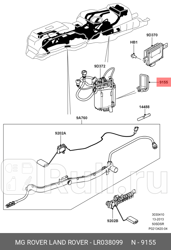 ТОПЛИВНЫЙ ФИЛЬТР LAND ROVER LR038099 0₽