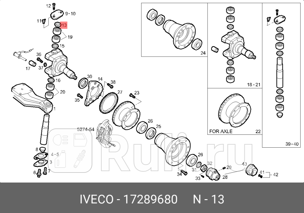кольцо уплотнительное водяного насоса IVECO Daily IVECO 17289680 160₽
