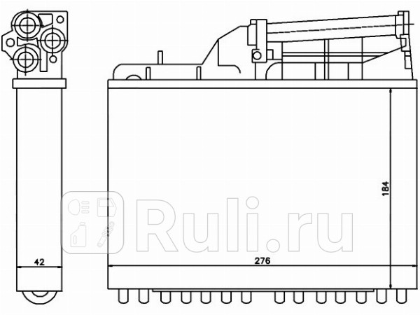 Радиатор отопителя для BMW E34 1988-1996 SAT ST-BM52-395-A0 1990₽