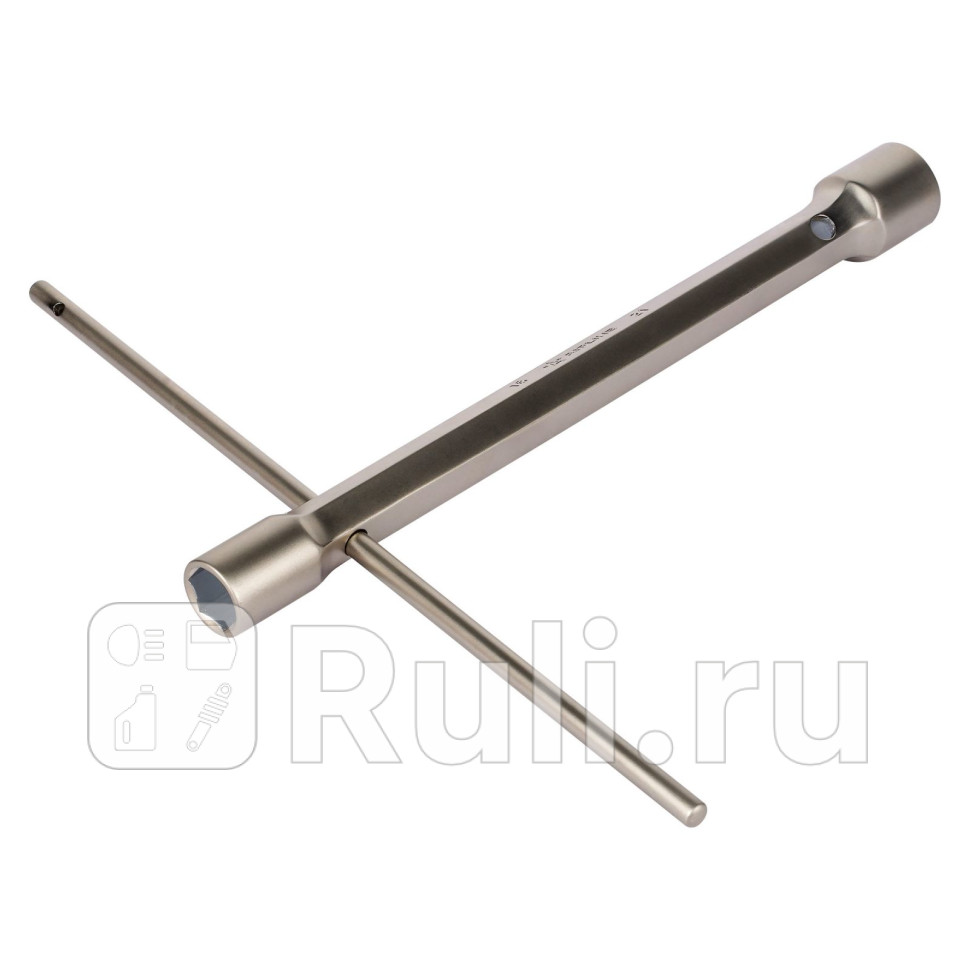 Ключ свечной кованый двусторонний 16x21мм 280мм с воротком резиновый фиксатор AIRLINE ATAC007 1000₽