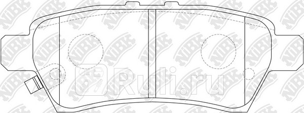 Колодки тормозные дисковые задние для Nissan Pathfinder R51 2004-2010 NIBK PN0430 2970₽
