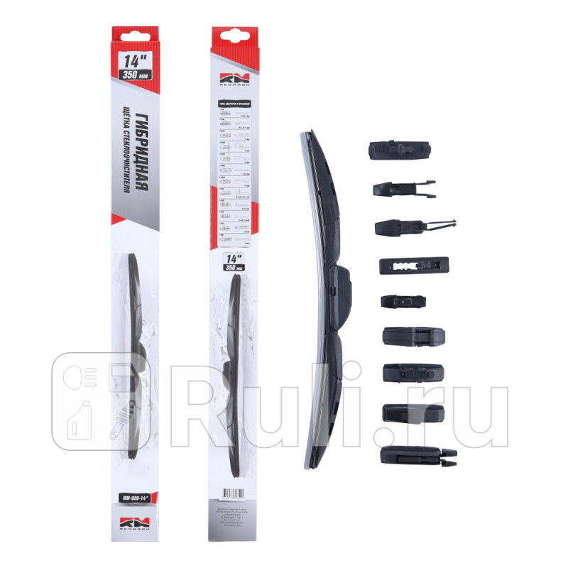 Щетка стеклоочистителя 350 мм гибридная Hybrid Line 10 адапт RedMark RM92014 620₽