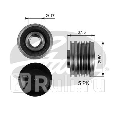 Муфта свободного хода MB W169 CDI GATES OAP7053 6880₽