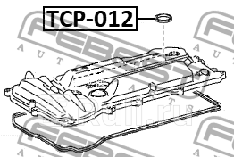 Кольцо уплотнительное TOYOTA CAMRYHYBRID ACV51ASV5AVV50GSV50 201108- свечного колодца FEBEST TCP-012 350₽