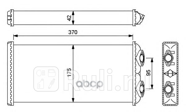 Радиатор отопителя NRF 54246 5100₽