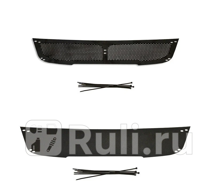 Сетка радиатора в бампер с заглушкой для Haval H5 2020-2021 Русская Артель ZK-230002 3850₽