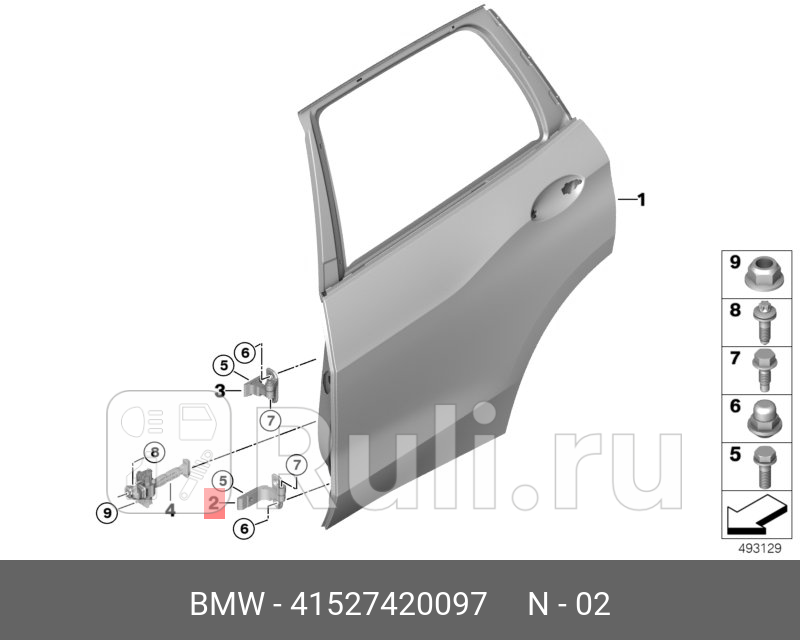 Петля двери BMW 41527420097 5700₽