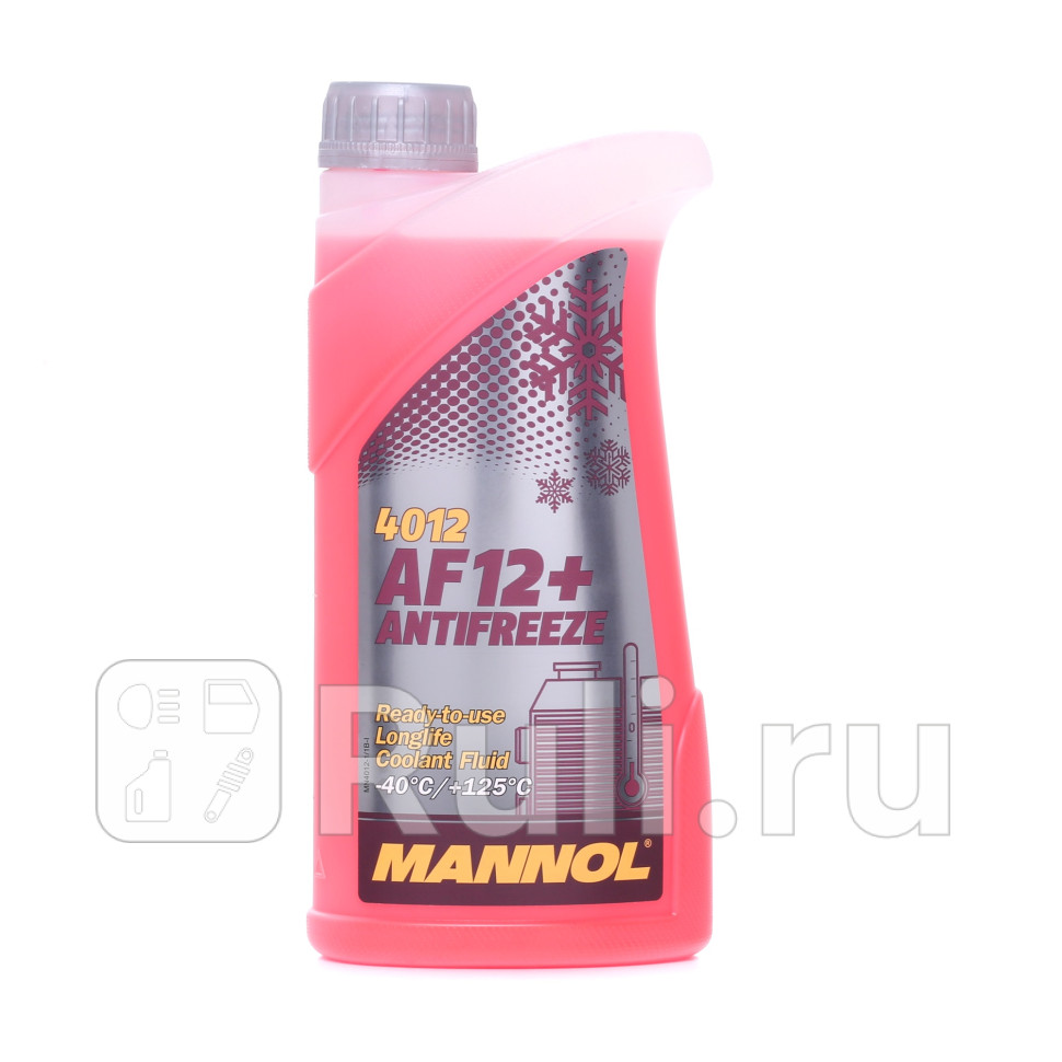Антифриз MANNOL Longlife AF12 AF12 -40 С красный 1 кг MANNOL MN4012-1 480₽