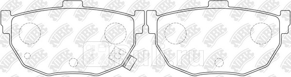 Колодки тормозные дисковые задние для Kia Cerato 1 LD 2003-2007 NIBK PN2130 2380₽