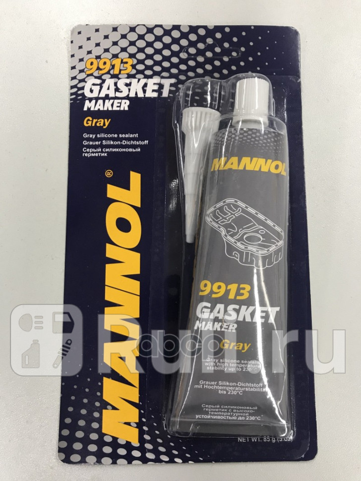 герметик силик Silikone-Gasket серый -40С200С 85г MANNOL 9913 410₽