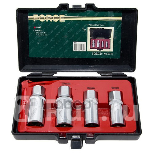Набор шпильковертов 6-12мм 4пр FORCE 5042 4050₽