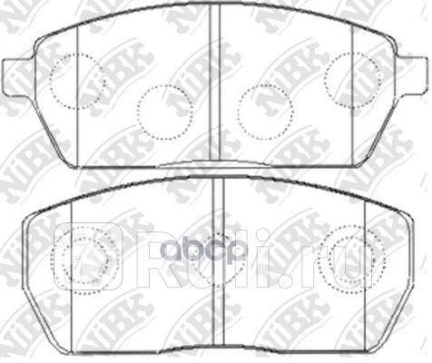 Колодки тормперед NIBK PN9408 0₽