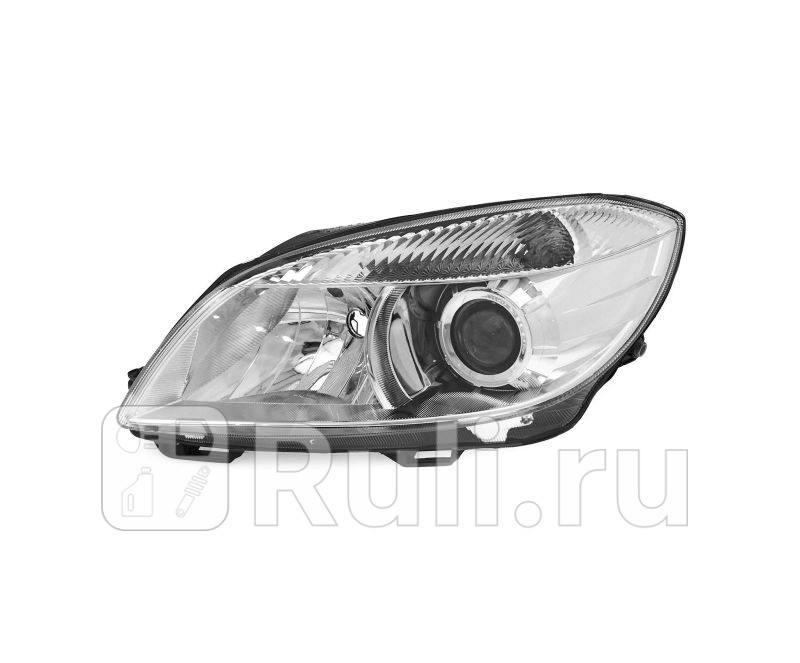 Фара левая для Skoda Fabia 2 рестайлинг 2010- TYC 20-E428-05-2B 9700₽