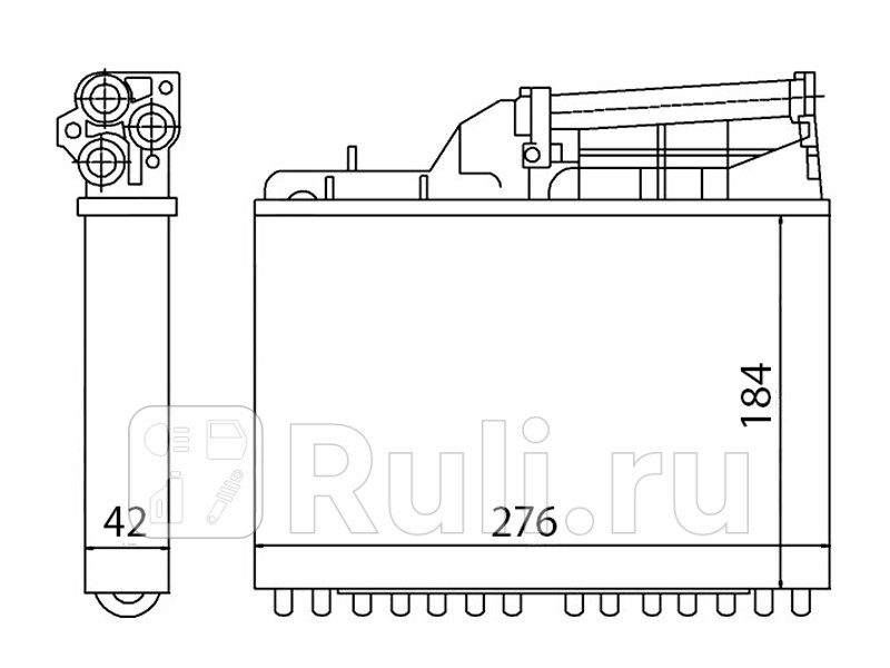 Радиатор отопителя для BMW E34 1988-1996 SAT ST-87-0029 1940₽