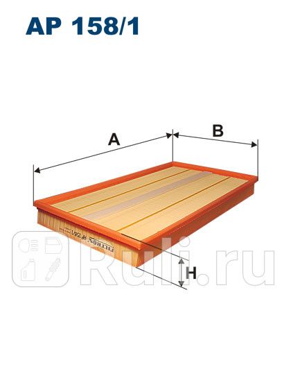 Фильтр воздушный для Mercedes Vito W639 2003-2014 FILTRON AP 1581 1240₽