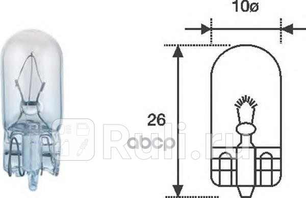 ЛАМПОЧКИ W5W 12 MAGNETI MARELLI w5w12v 40₽