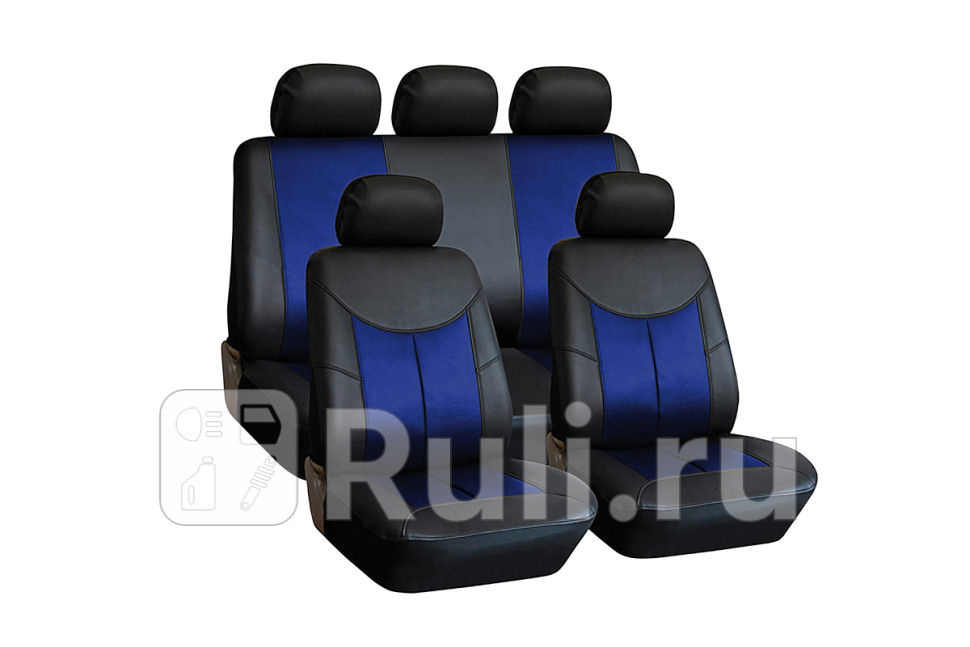 Чехлы универсальные style экокожа чернсиние srs airbag 11 предметов поролон 3мм 4 молнии KRAFT KT835629 4640₽