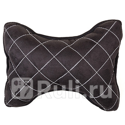 Подушка - подголовник Skyway Expensiv алькантара белая строчка черные SKYWAY S08003001 670₽