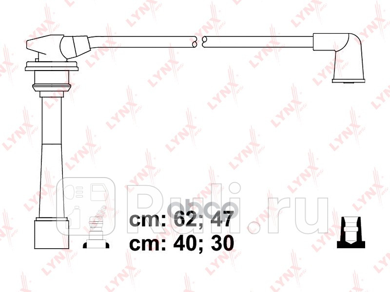 Комплект высоковольтных проводов класс F LYNXAUTO SPC3608 5690₽