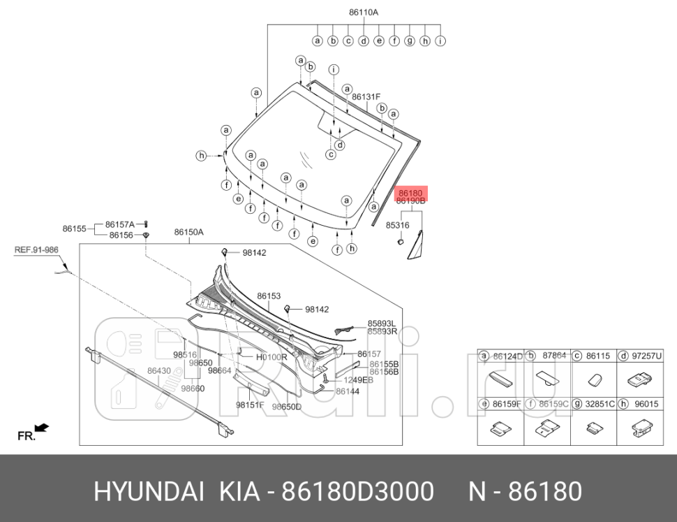 Треугольник левого зеркала для Hyundai Tucson 3 2015-2021 HYUNDAI-KIA 86180D3000 2120₽