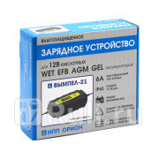 Зарядное устройство Вымпел-21 автомат 12 В 6 А светодиод СПетербург Вымпел 2124 6140₽