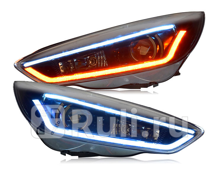 Тюнинг-фары комплект для Ford Focus 3 рестайлинг 2014-2019 КИТАЙ CS-HL-000288 60080₽