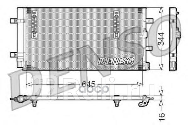 Радиатор кондиционера audi a4a5q5 18tfsi-32tfsi 07 DENSO DCN32060 0₽