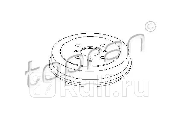 Барабан тормозной HANS PRIES 721 194 001 2540₽
