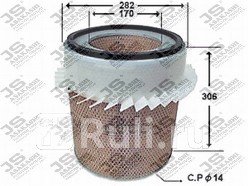 Фильтр воздушный JS Asakashi A358J 0₽