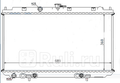 Радиатор охлаждения для Nissan Almera N16 2002- Forward NNALM02-915 4910₽