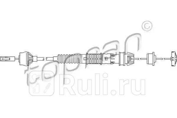 Трос сцепления HANS PRIES 722 119 001 0₽