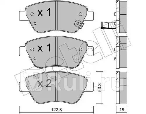 Колодки торм.пер.  Metelli 22-0321-2