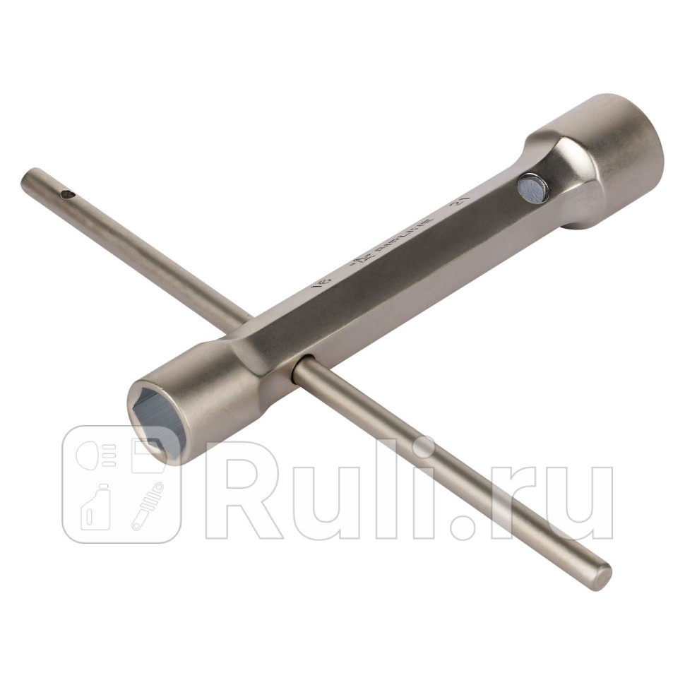 Ключ свечной кованый двусторонний 16x21мм 160мм с воротком резиновый фиксатор AIRLINE ATAC006 800₽