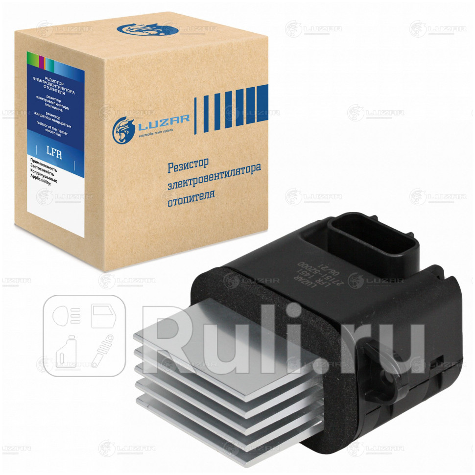 Резистор отопителя Nissan Pathfinder 05- Navara 05- auto AC Luzar LUZAR LFR 1451 6360₽