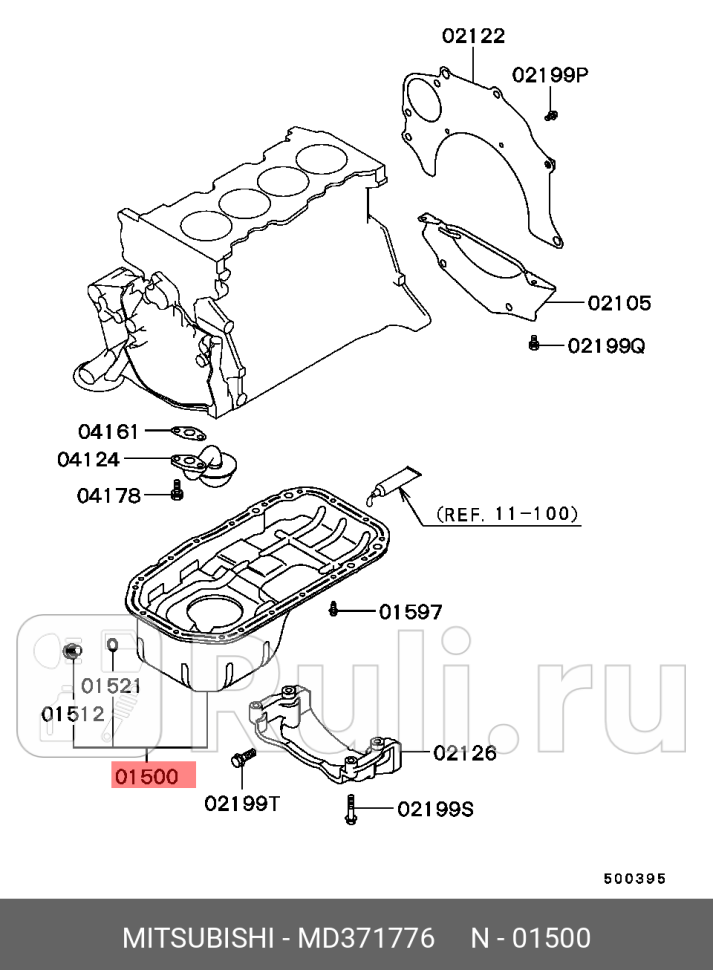 Поддон двс MITSUBISHI md371776 11350₽