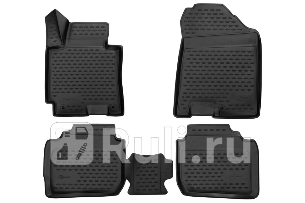 3d коврики в салон 4 шт для Kia Cerato 3 YD 2013-2016 FORMAT FORMAT3D2548210 1180₽