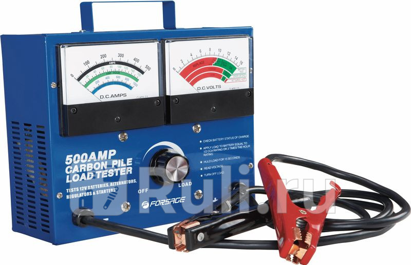 Тестер акб генераторов и пускового тока аналоговый 12v 500а Forsage F-8309 0₽