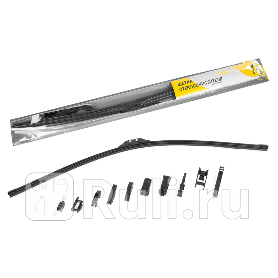 Щетка стеклоочистителя 700 мм бескаркасная 1 шт GANZ GIS01024 810₽